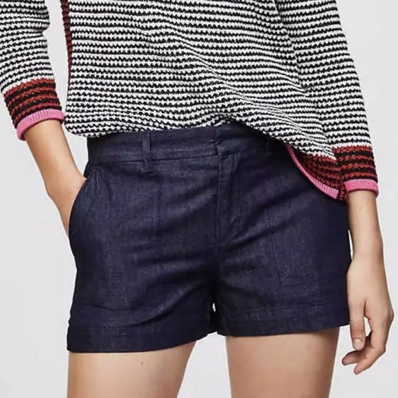 LOFT Pants - LOFT Denim Rinse Mid Rise Soft and Stretchy Shorts